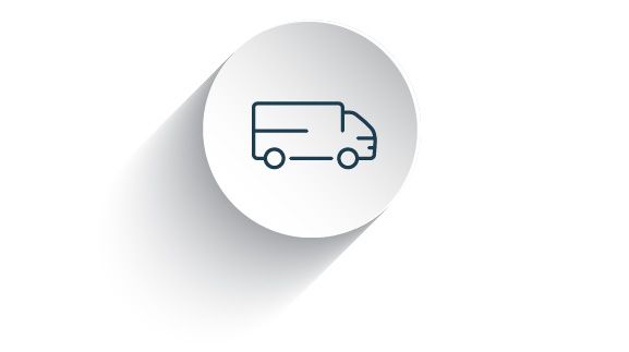 Icon Symbol mit LKW, Erfahrung z.B. als Fahrer